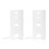 Low Profile Surround Speaker Mount Metal Complete-White 1