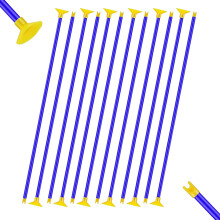 Pack of 12 Replacement Suction Cup Arrows Toy Archery with Replacement Arrows Plastic Bow for  and  Shooting Training