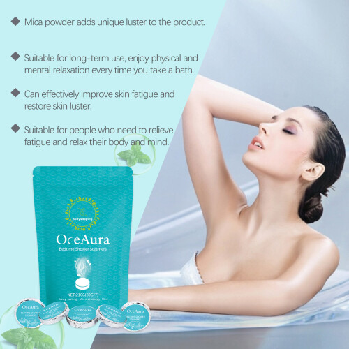 Peppermint Shower Tablets: Firming, Lightens Skin Sleep Bath 2
