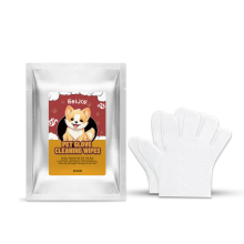 Pet Glove Cleaning Wipes, Remove Odors & Cat/Dog Hair