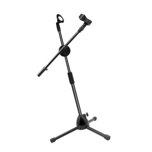 Portable Foldable Mic Stand For Stage Heavy-Double rod bracket