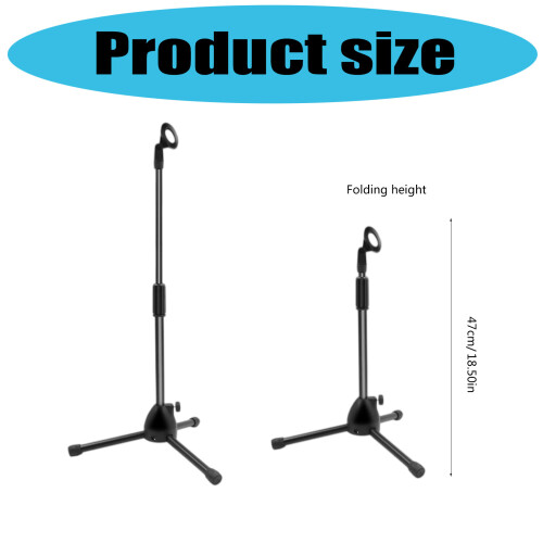 Portable Foldable Mic Stand For Stage Heavy-Double rod bracket 2