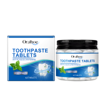 Mint Toothpaste Tablets for Yellow Stain Removal & Brightening
