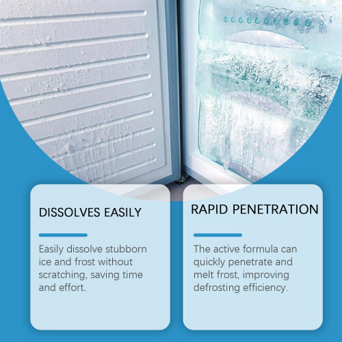 Freezer Defrost Spray for Refrigerator, Multi-Purpose Cleaning 2