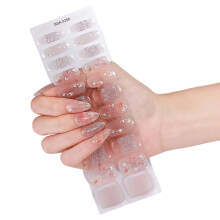 Waterproof Gel Nail Stickers Decals With Strong Adhesive ABS-58