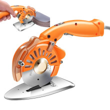 Electric Fabric Cutter 200/250/300W, 5Speed Adjustable, Leather & MultiLayer Cutting, 28/33/40mm, Safety Lock, 100mm Blade