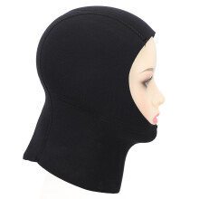5 mm Diving Hood with Ear and Head Protection, Sun Protection, Ventilated Neck Protection, Easy to Wear for Surfing, Snorkelling (L XL)