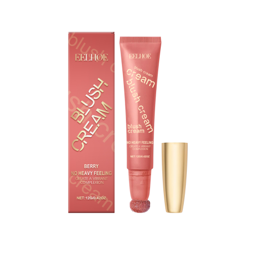 Shimmery Berry Blush Cream, Light & Natural