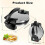 Electric Roti Maker, 2000 W, DoubleSided Heating, Adjustable Temperature, 12 Inch 4