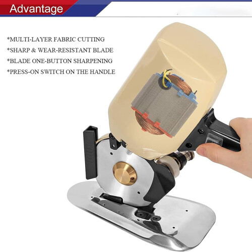 Electric Cloth Cutting Tool Cordless Cutter Thickened Base Handheld Automatic Knife Sharpening For Mats And Leather 2