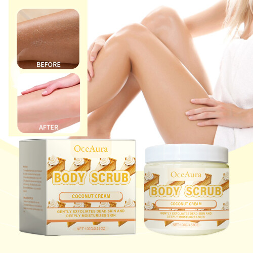Coconut Cream Body Scrub - Gentle Exfoliating Cleanser 1