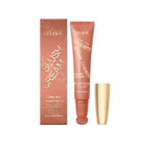 Glitter Blush Cream - Coral Red, Natural Radiance, Moisturizing