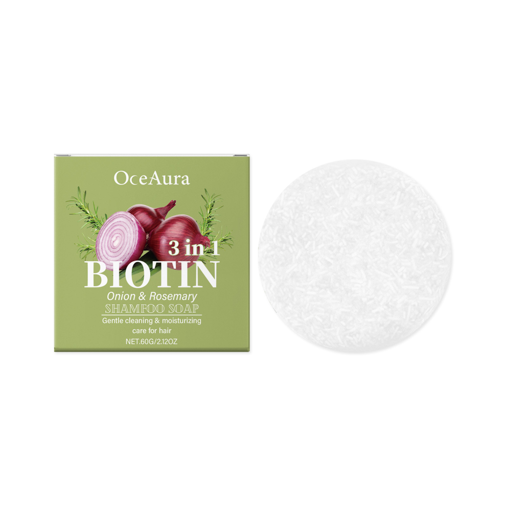 Onion Rosemary Shampoo, Gentle Cleansing Foam For Frizz Smoothing