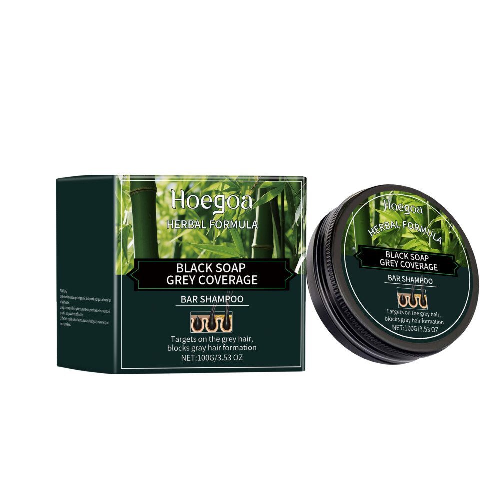 Bamboo Charcoal Shampoo Soap, Nourishing & Hydrating