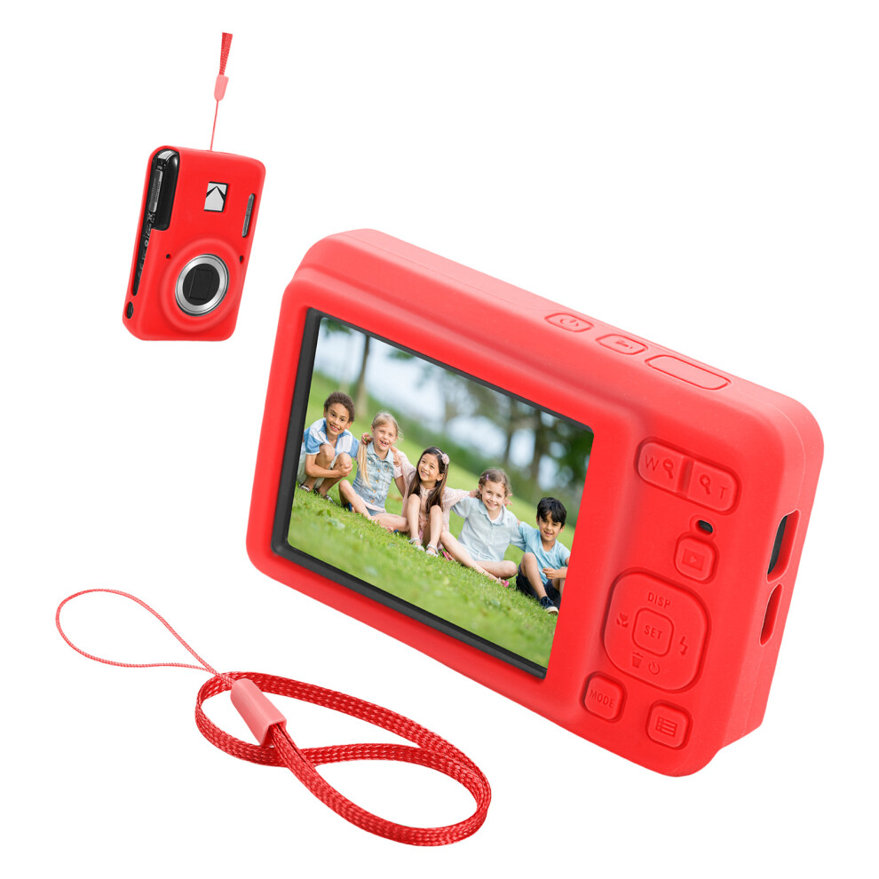 Nonbulky Silicone Shell For Pixpro Fz55 Camera Enhanceds- Red 7709000214242