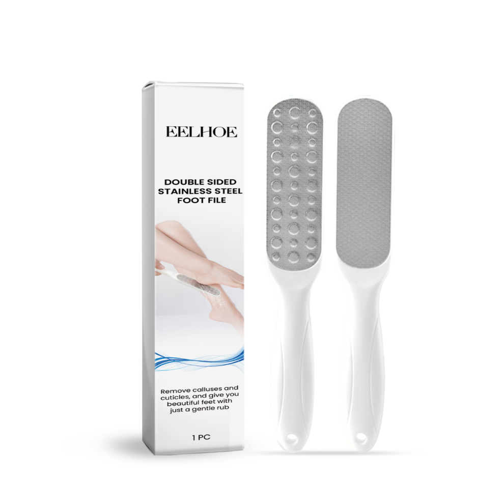 Double-Sided Stainless Steel Foot File for Callus Exfoliation