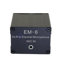 Metal Builts XLR To 3.5mm Condenser Mic Converter Seamlessly