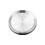 Plat de service Double couche en acier inoxydable,-Argent 26cm 1