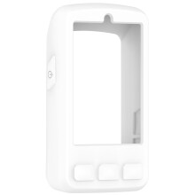 Flexible Bike Computer Guard Case Encasement Housing Skin-White