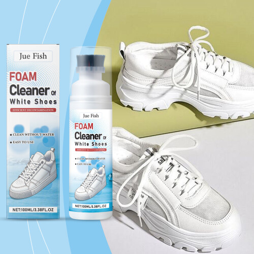 Weißer Schaumreiniger für Schuhe 1