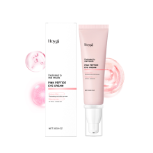 Rosa Peptid-Augencreme gegen Falten & feuchtigkeitsspendend