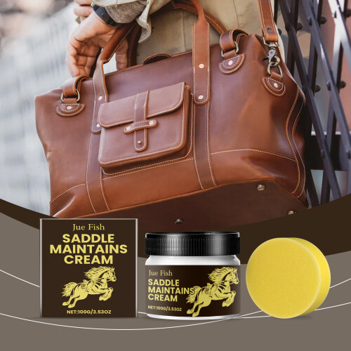 Sattelleder-Pflegecreme mit Öl & Wachs 1