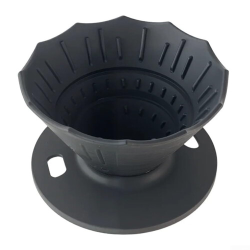 Collapsible Coffee Dripper Silicone, Black, OneCup Size, Easy Maintenance and Use, Reusable