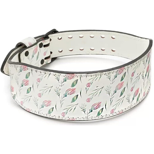 Weightlifting belt for women – strength training, back support S White