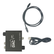 192KHz Digital to Analog Sound Converter with-Fiber optic cable