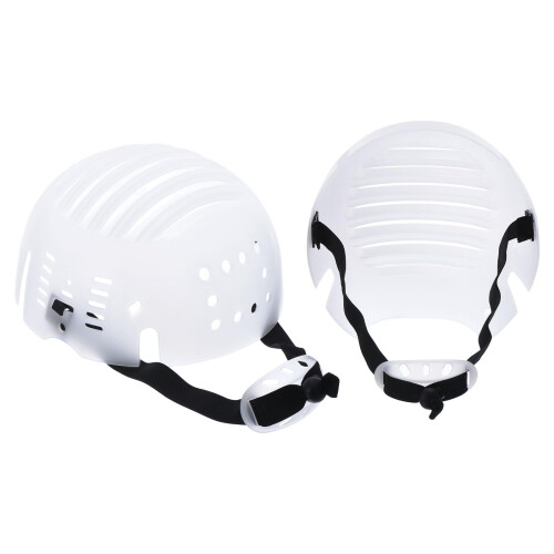 2 Crash Cap Insert, PE Lined Baseball Helmet Inserts, Lightweight Universal Crash Cap Insert with Adjustable Strap for Head Protection (White)