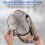 2 Crash Cap Insert, PE Lined Baseball Helmet Inserts, Lightweight Universal Crash Cap Insert with Adjustable Strap for Head Protection (White) 4