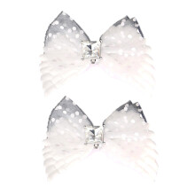 Clip On Shoe Charm for Women High Heel Shoe Sneakers-White