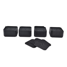 Elevadores antideslizantes para muebles, elevadores de muebles resistentes con espacio de almacenamiento adicional, elevadores de cama de plástico