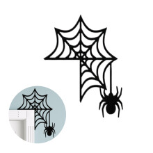 Gruselige Eleganz: Wiederverwendbare PVC-Aufkleber, hochwertiges Fledermaus-Set aus Holz für Halloween-Dekorationen im Innenbereich,