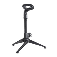 Compactly Mic Stand For Desktop Use Stable Tripod Base