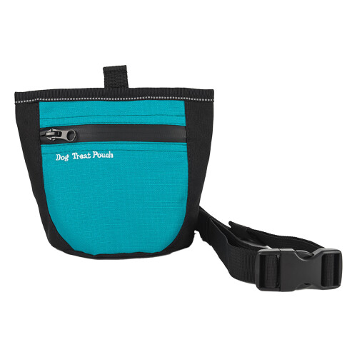Sac de taille robuste pour entraînement de chien,-Vert paon