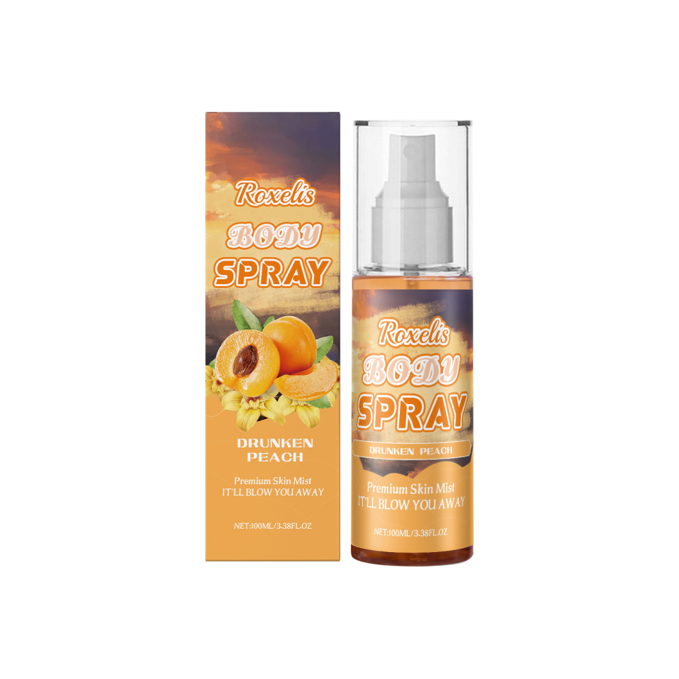 Peach Champagne Body Spray, Long-Lasting Fresh Fragrance