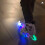 Inline Skate Wheels  LED Light Up 60mm Blue with Bearings 2