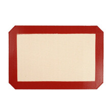 Tapis de pâtisserie rectangulaire en Silicone, pour la-Rouge