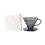 Plastic Cone Shape Coffee Filter Cup with-Smoke grey S 1