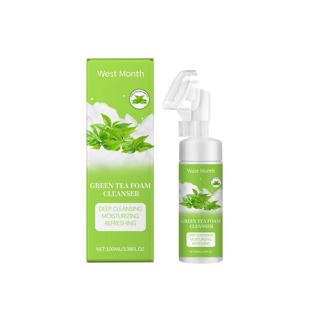 Green Tea Foam Cleanser - Cleanses Pores, Refreshing & Moisturizing
