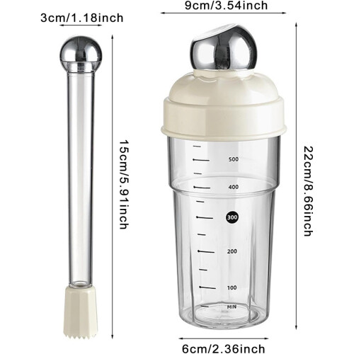 Drink Mixing Tool Set Muddler Included Home Bartending Set Silver Finish Metal Construction 1
