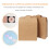 50 unidades papel marrom kraft para de cd 7