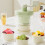 Delicate Manual Ice Crusher Hand Operated Snow Cone Maker 5