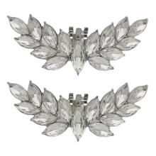 Elegant DIY Shoe Accessories Angelic Wing Rhinestones-White k