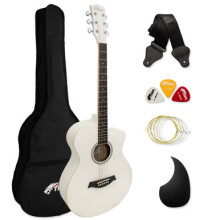 Tiger Full Size Beginners Acoustic Guitar Package, Bag, Strap &