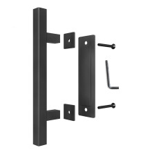 Heavy Duty Barn Door Handle, Stainless Steel Drawer Handles, Precision-Machined Carbon Steel for a Seamless Cabinet Hardware Update