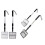 Cats Litter Scooper Waster Cleaner Retractable Handle-Black 3 2