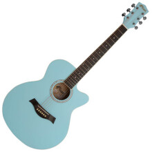 TIGER ACG1-LBL-SM Acoustic Steel String Parlour Guitar - Matte Baby
