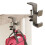 Portable Hanging Bag Hook Student Desk Side Hanging-Milk white 3